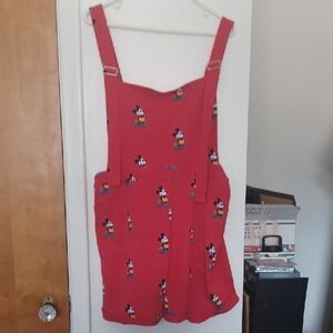Red Mickey Mouse Overalls